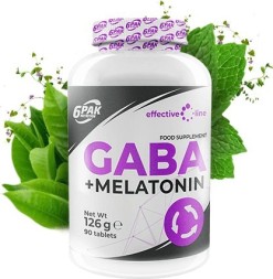 ГАБА (GABA) 6PAK Nutrition GABA+Melatonin  (90 таб)