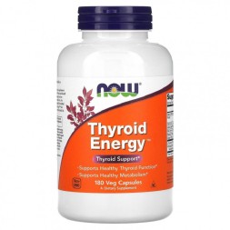 Специальные добавки NOW Thyroid Energy   (180  vcaps)