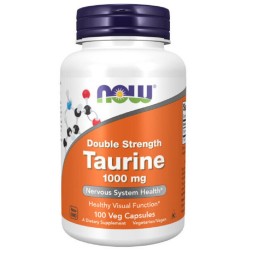 Отдельные аминокислоты NOW Taurine 1000 мг  (100 капс)